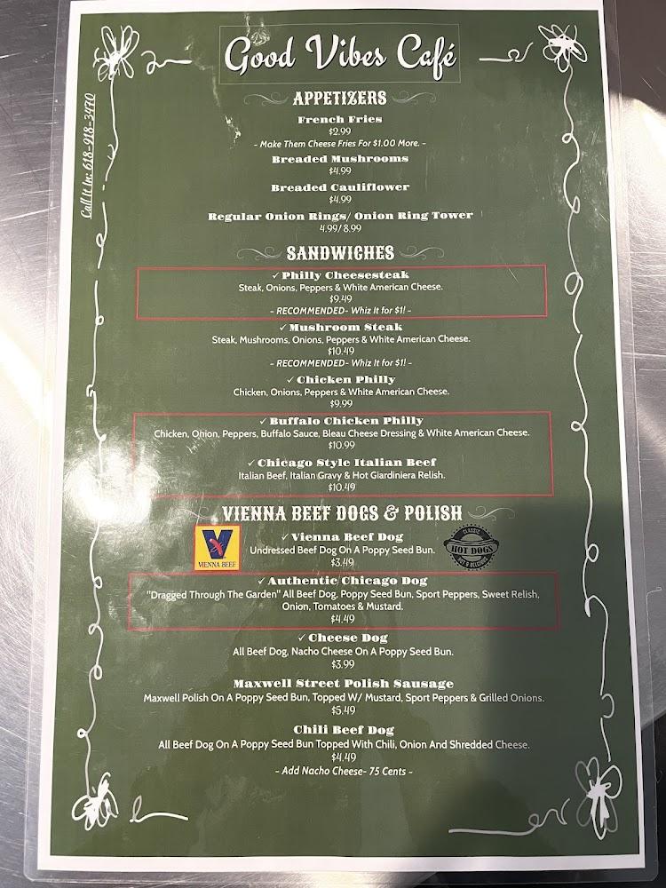 Good Vibes Cafe Menu image 3